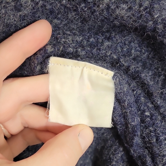 Woolrich Mens Wool 1/4 Zipper Sweater Size L Navy Blue Outdoor Warm Winter - Picture 7 of 11